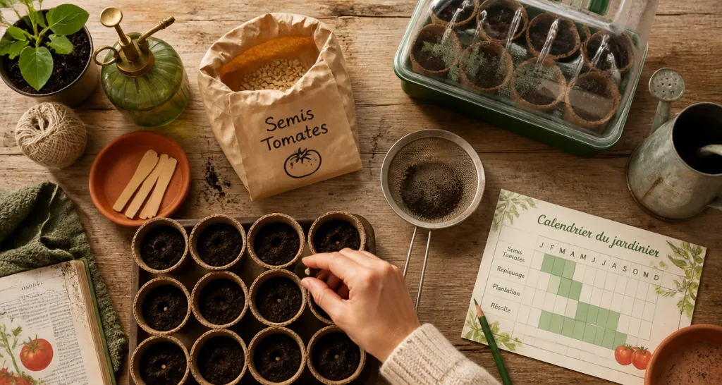 quand semer graines de tomates en godets