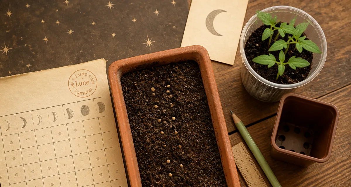 Quand semer les tomates avec la lune : plantules de tomate