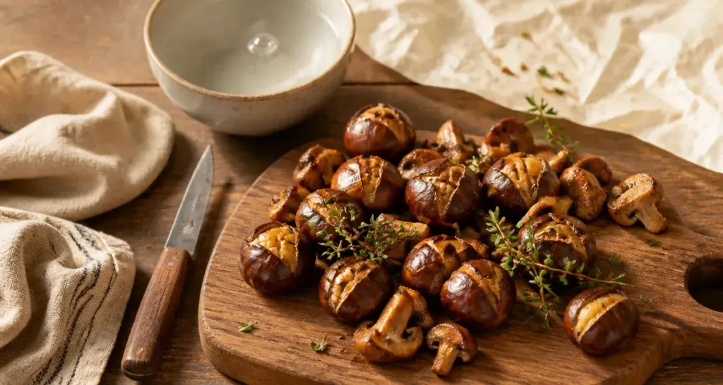 Recette marron : poêlée de marrons et épluchage