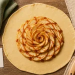 Recette sucrée avec pâte brisée : tarte pommes et caramel