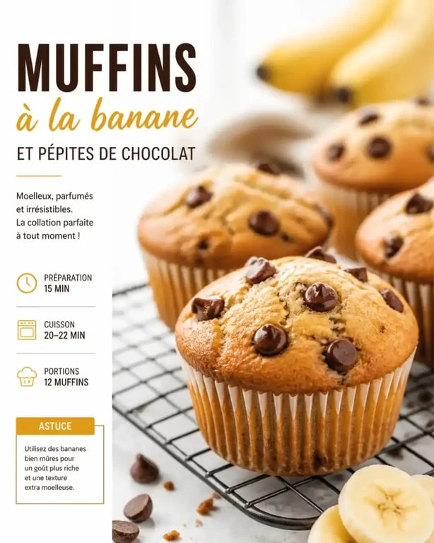 Muffins à la banane moelleux faits maison sur une grille de refroidissement