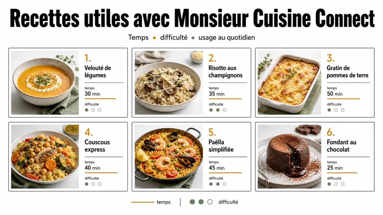 Les meilleurs recettes monsieur cuisine connect : sélection visuelle des recettes pour Monsieur Cuisine Connect