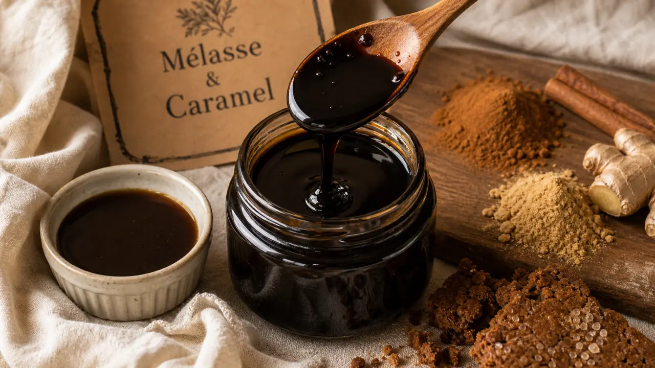 Qu est ce que la melasse ? Mélasse noire blackstrap en pot en verre