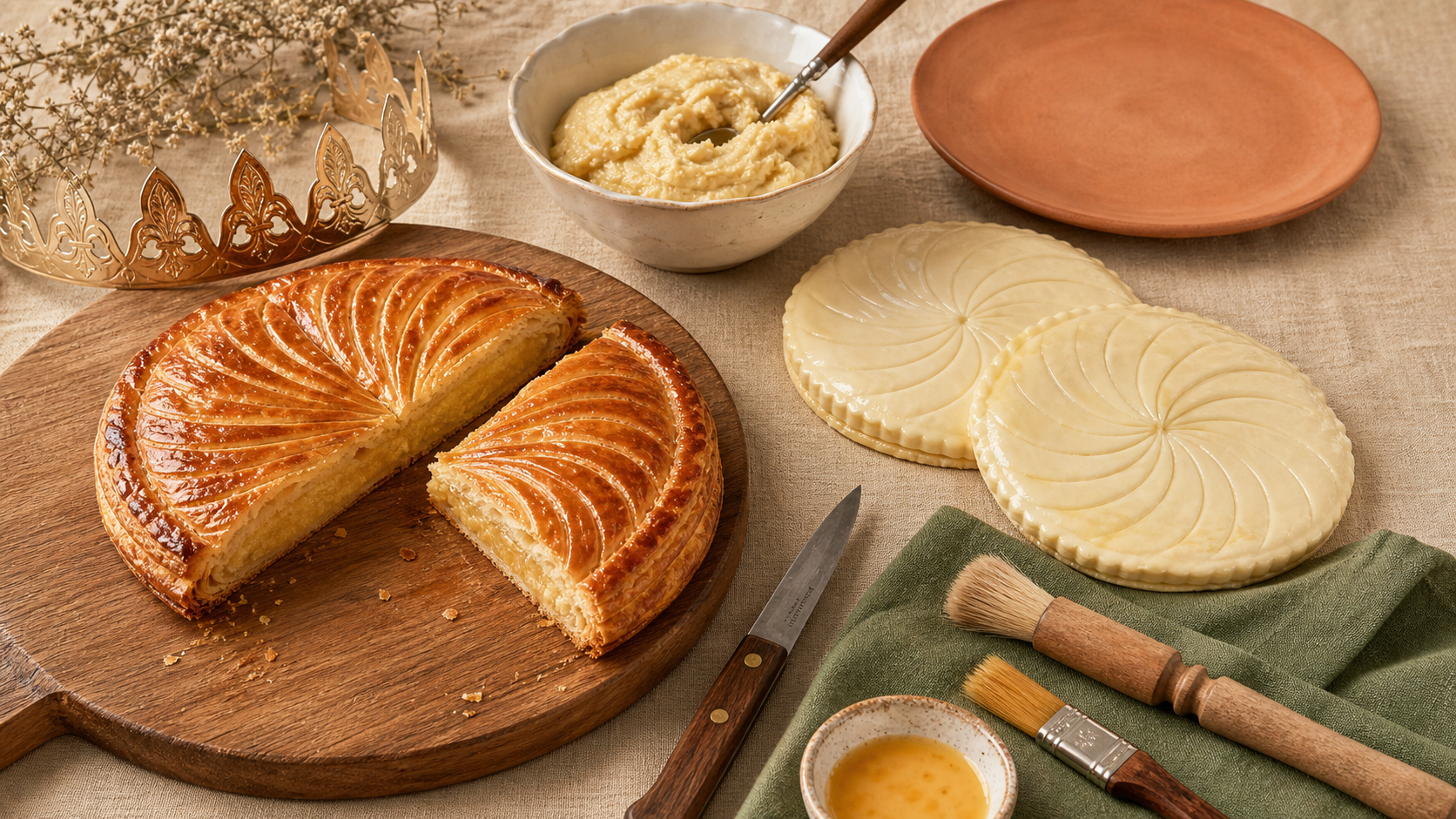 Recette pour la galette des rois avec frangipane qui ne coule pas