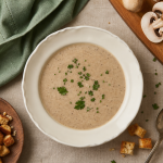 Velouté de champignons thermomix onctueux, texture crémeuse