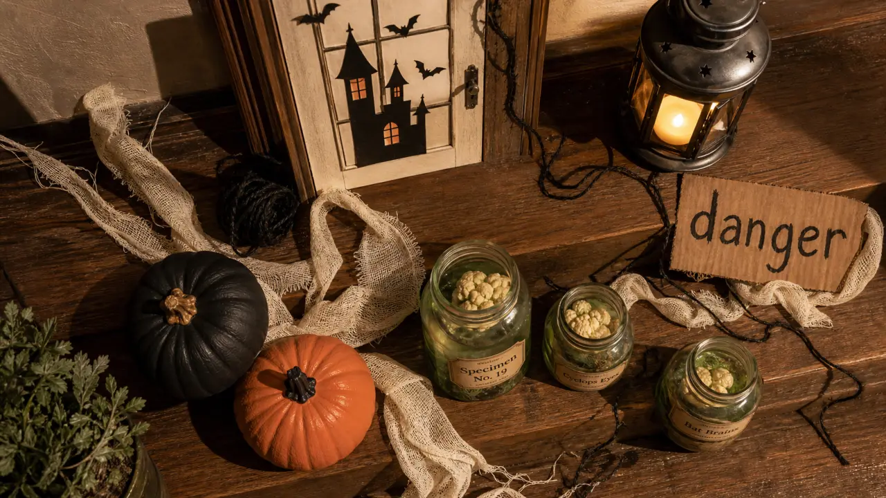 Décoration halloween maison : entrée hantée