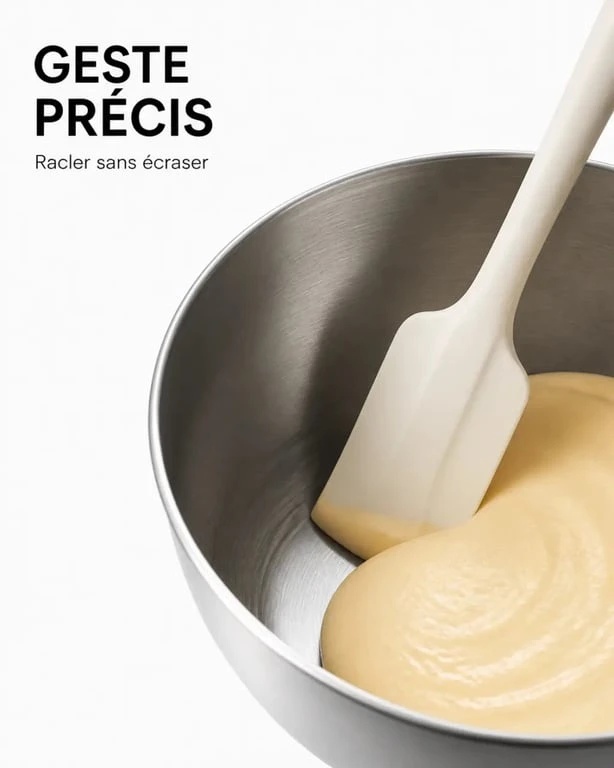 Ustensiles de cuisine maryse utilisée pour racler un cul-de-poule en cuisine