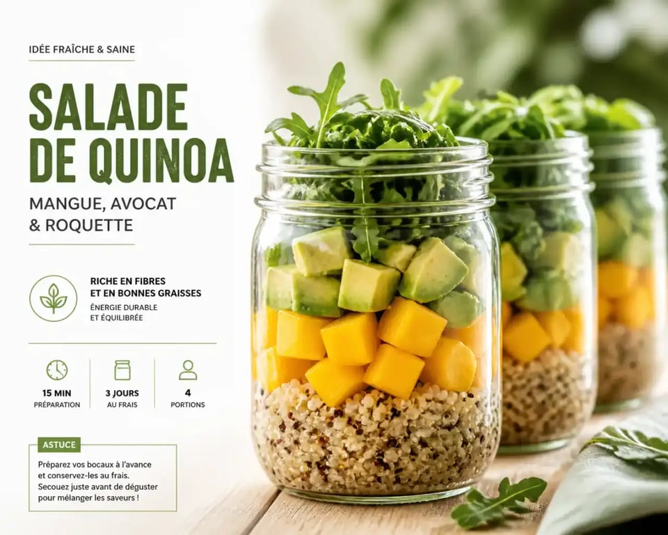 Salades en bocal colorées pour un pique-nique chic avec des recettes maison faciles