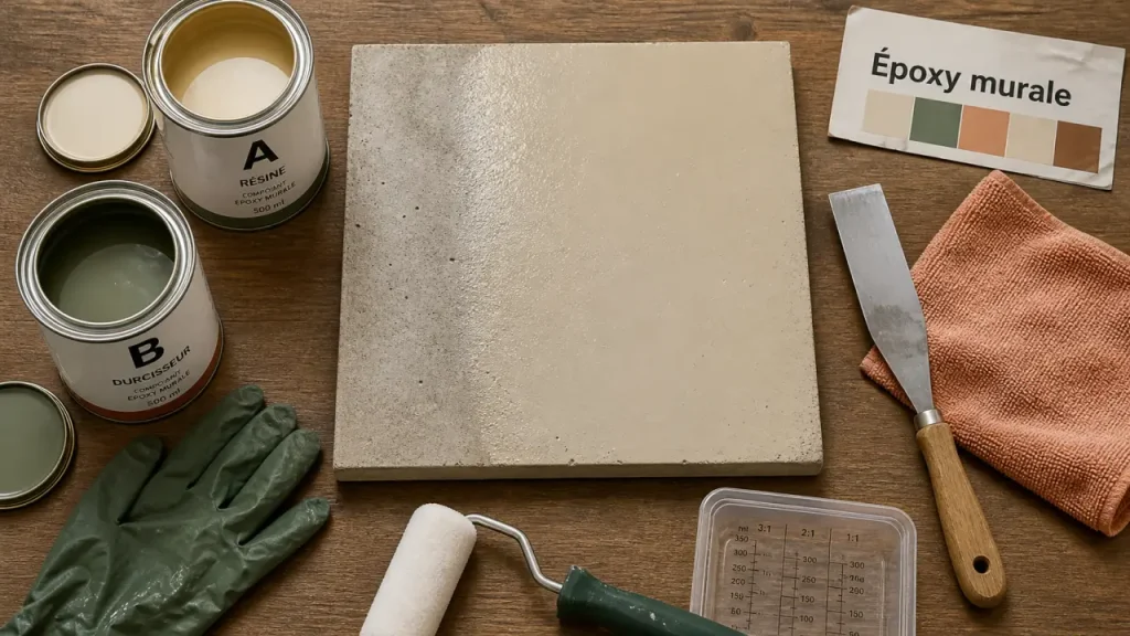 Peinture epoxy murale : supports en béton à valider avant 2 couches et 24 heures