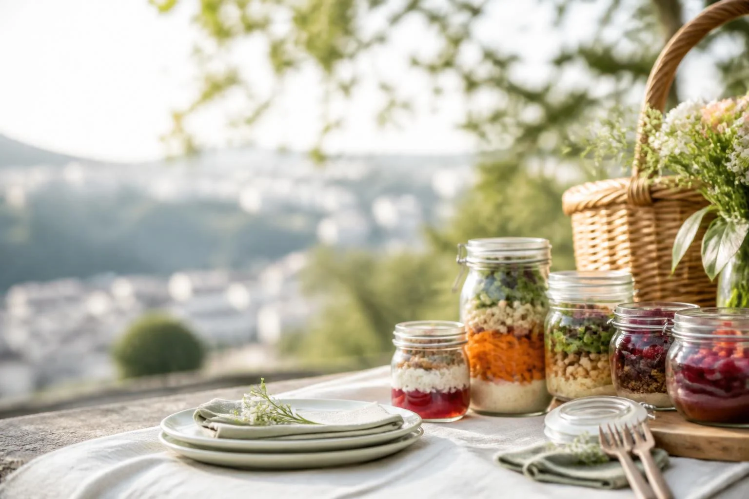 Pique-nique chic en bocaux : recettes faciles et détails
