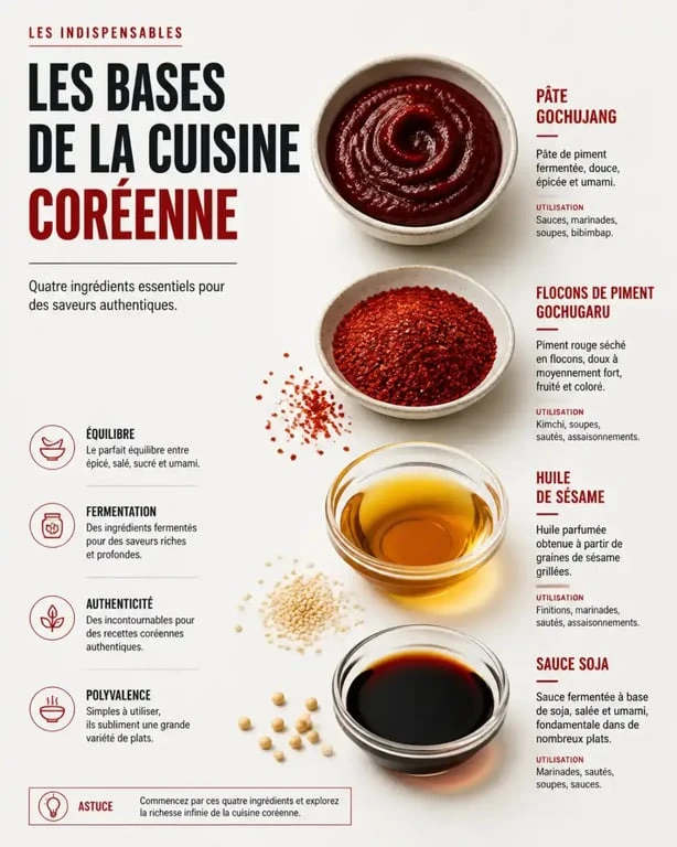 Ingrédients essentiels pour cuisiner coréen : gochujang et gochugaru