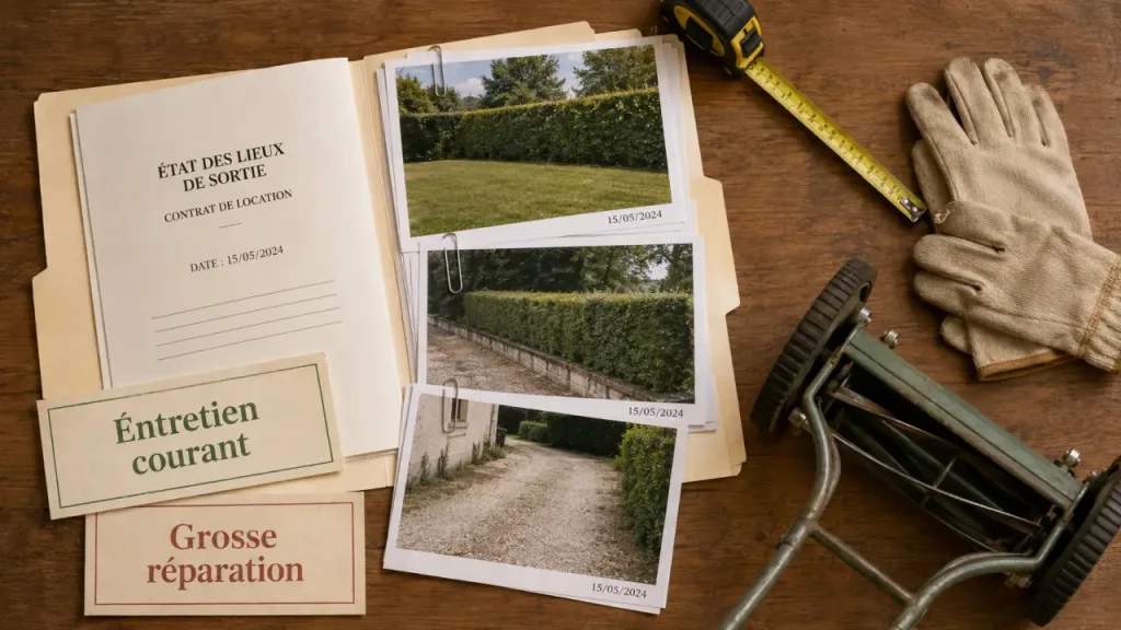 Jardin en location : entretien courant, grosses réparations, qui paie quoi ?
