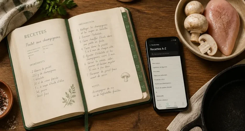Recettes cuisine a à z : carnet de recettes et recherche